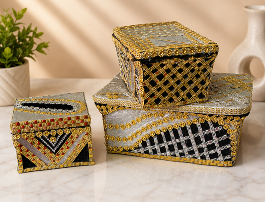 Boxes decorated by DK Kosmetics 
