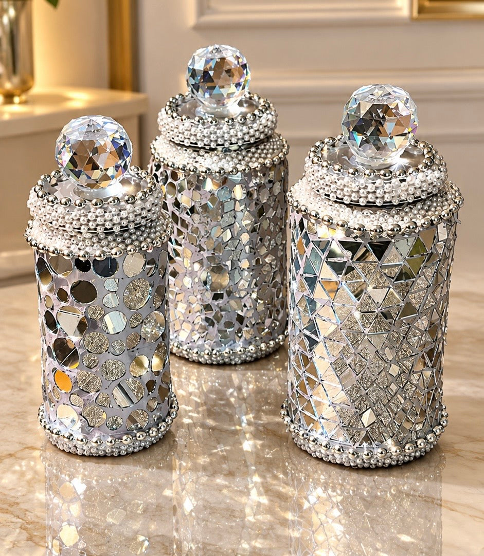 Jars decorated by DK Kosmetics
