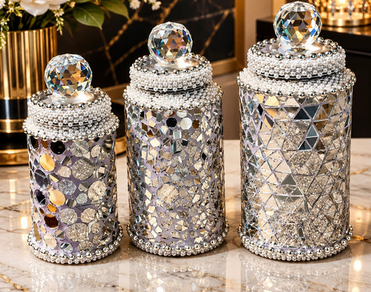 Jars decorated by DK Kosmetics