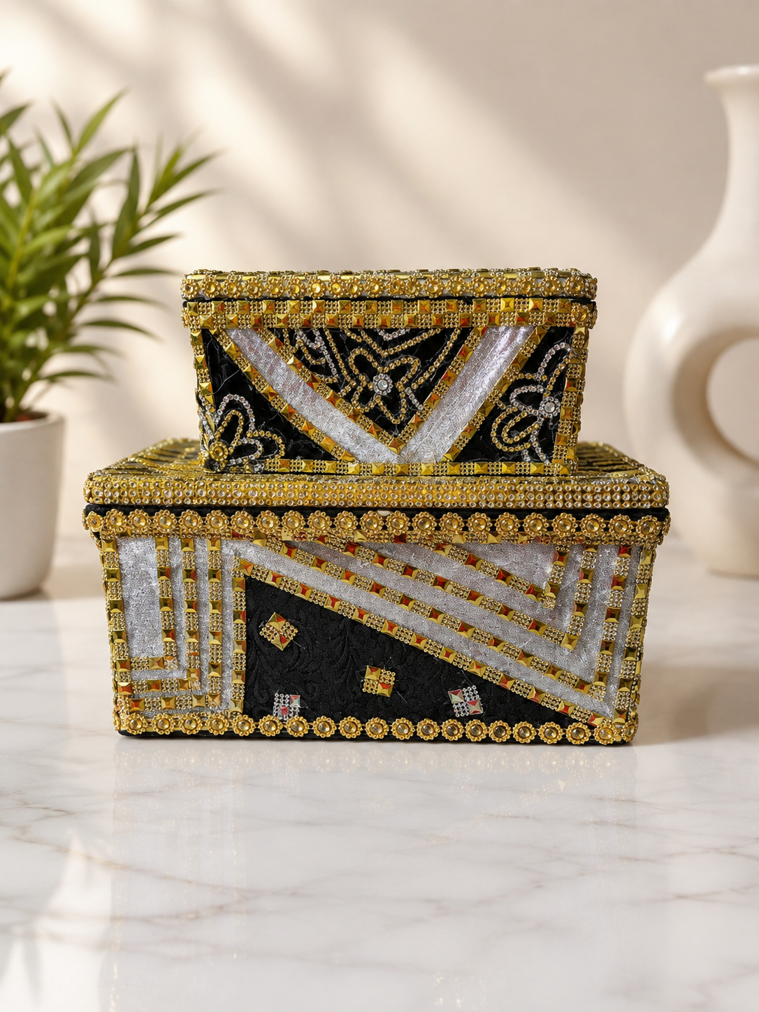 Boxes decorated by DK Kosmetics ￼