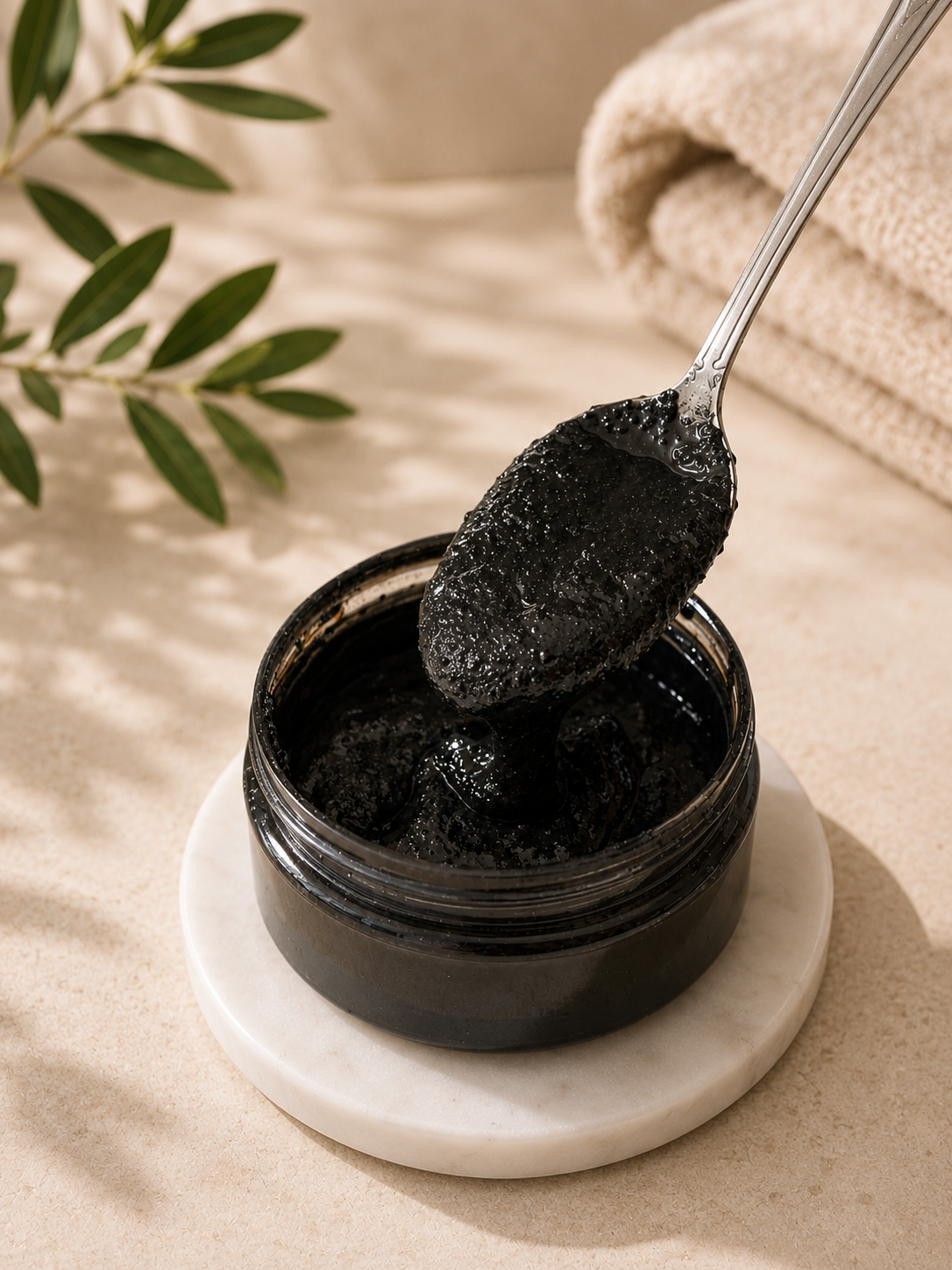Charcoal face & body scrub ￼