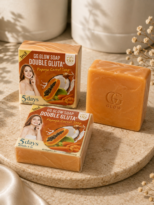 Glow Soap Double Gluta+ Papaya & Carrot Soap