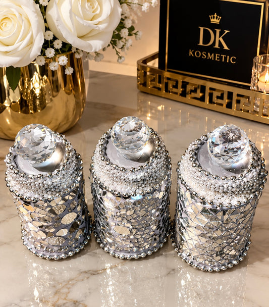 Jars decorated by DK Kosmetics