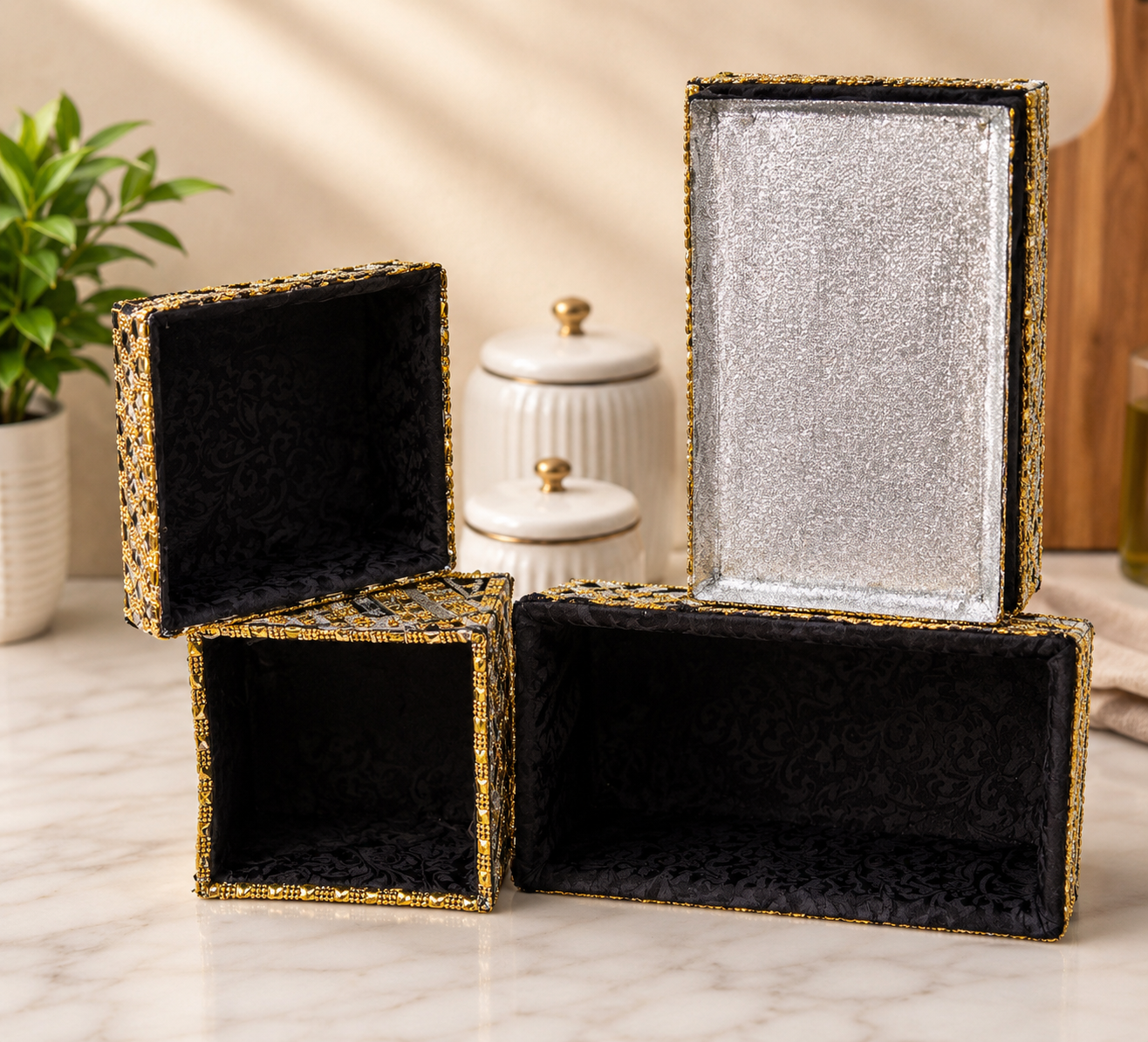 Boxes decorated by DK Kosmetics ￼